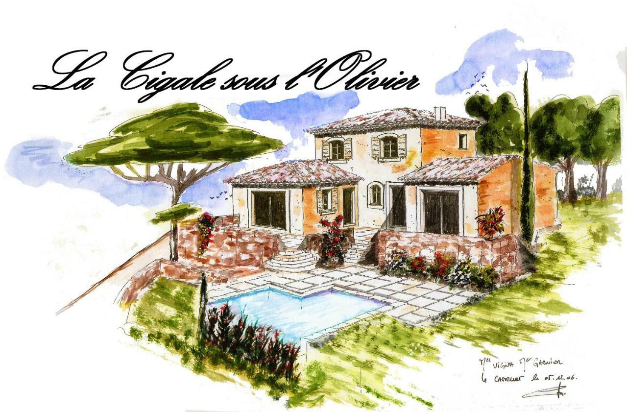 La Cigale Sous L'Olivier Bed & Breakfast Le Castellet  Eksteriør bilde